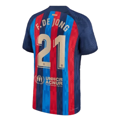 Barcelona Jersey F. DE JONG #21 Custom Home Soccer Jersey 2022/23 - soccerdiveshop