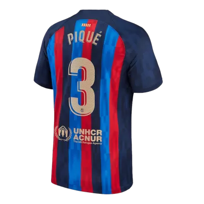 Barcelona Jersey Custom PIQUÉ #3 Soccer Jersey Home 2022/23 - soccerdiveshop