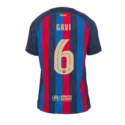 Barcelona Jersey GAVI #6 Custom Home Soccer Jersey 2022/23 - soccerdiveshop