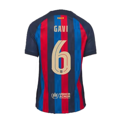 Barcelona Jersey Custom GAVI #6 Soccer Jersey Home 2022/23 - soccerdiveshop