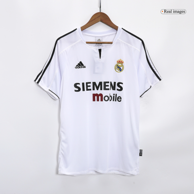 Real Madrid Jersey Custom Home Soccer Jersey 2003/04 - soccerdiveshop