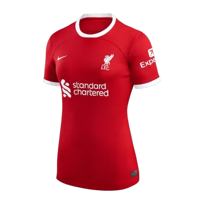 Liverpool Custom Home Soccer Women's Jersey 2023/24 - soccerdiveshop