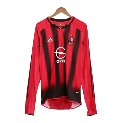 AC Milan Jersey Custom Home Soccer Jersey 2004/05 - soccerdiveshop