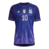 Argentina Jersey Custom MESSI #10 Soccer Jersey Away 2022 - soccerdiveshop