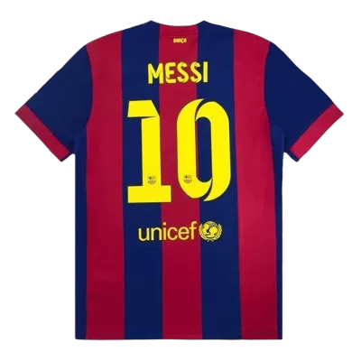 Barcelona Jersey MESSI #10 Home Retro Soccer Jersey 2014/15 - soccerdiveshop