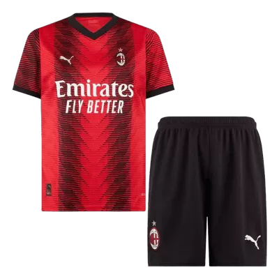 AC Milan Jersey Custom Home Soccer Jersey 2023/24 - soccerdiveshop