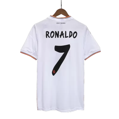 Real Madrid Jersey RONALDO #7 Home Retro Soccer Jersey 2013/14 - soccerdiveshop