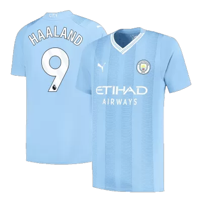 Manchester City Jersey HAALAND #9 Custom Home Soccer Jersey 2023/24 - soccerdiveshop