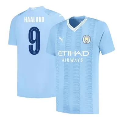 Manchester City Jersey HAALAND #9 Home Soccer Jersey  2023/24 - UCL - soccerdiveshop