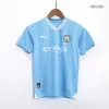 Kid's Manchester City Jersey Custom Home Soccer Soccer Kits 2023/24 - soccerdiveshop