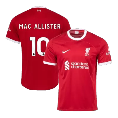 Liverpool Jersey Custom MAC ALLISTER #10 Soccer Jersey Home 2023/24 - soccerdiveshop