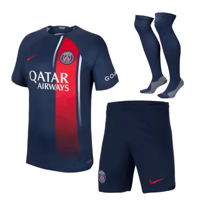 PSG Jersey Custom Home Soccer Jersey Full Kit 2023/24 - soccerdiveshop