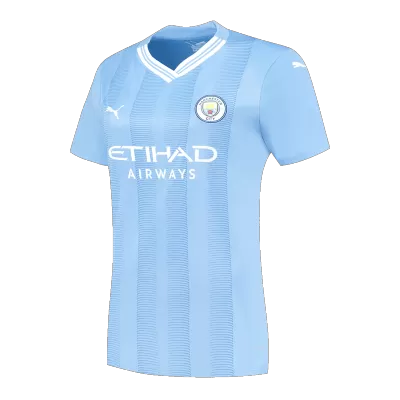 Manchester City Custom Home Soccer Women's Jersey 2023/24 - soccerdiveshop