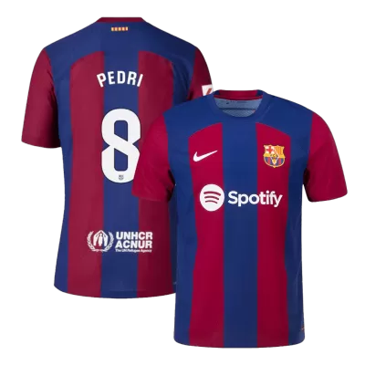 Barcelona Jersey PEDRI #8 Custom Home Soccer Jersey 2023/24 - soccerdiveshop