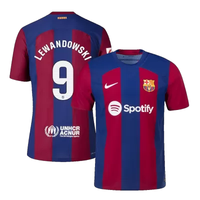 Barcelona Jersey LEWANDOWSKI #9 Custom Home Soccer Jersey 2023/24 - soccerdiveshop