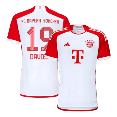 Bayern Munich Jersey Custom DAVIES #19 Soccer Jersey Home 2023/24 - soccerdiveshop