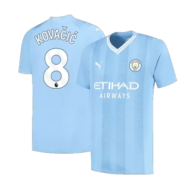 Manchester City Jersey Custom KOVAČIĆ #8 Soccer Jersey Home 2023/24 - soccerdiveshop