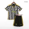 Kid's Juventus Jersey Custom Home Soccer Soccer Kits 2023/24 - soccerdiveshop