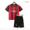 Kid's AC Milan Jersey Custom Home Soccer Soccer Kits 2023/24 - soccerdiveshop