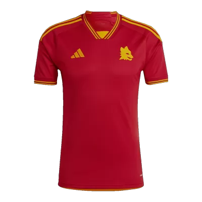 Roma Jersey Soccer Jersey Home 2023/24 - soccerdiveshop