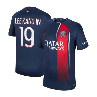 PSG Jersey Custom LEE KANG IN #19 Soccer Jersey Home 2023/24 - soccerdiveshop