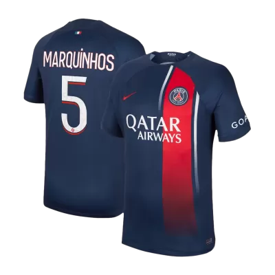 PSG Jersey Custom MARQUINHOS #5 Soccer Jersey Home 2023/24 - soccerdiveshop