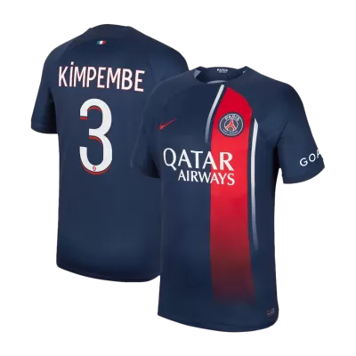 PSG Jersey Custom KIMPEMBE #3 Soccer Jersey Home 2023/24 - soccerdiveshop