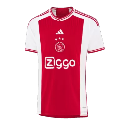 Authentic Ajax Soccer Jersey Custom Home Shirt 2023/24 - soccerdiveshop