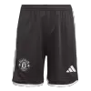 Manchester United Shorts Custom Away Soccer Shorts 2023/24 - soccerdiveshop