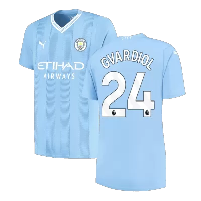 Manchester City Jersey Custom GVARDIOL #24 Soccer Jersey Home 2023/24 - soccerdiveshop