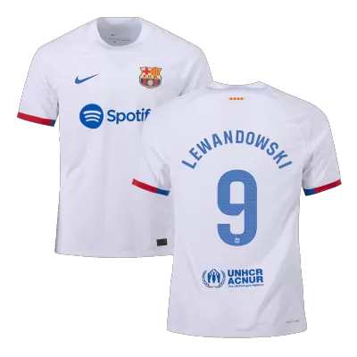 Authentic Barcelona Soccer Jersey LEWANDOWSKI #9 Away Shirt 2023/24 - soccerdiveshop