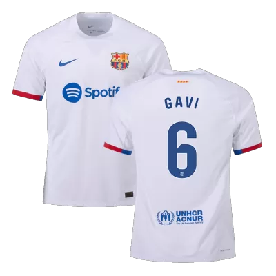 Authentic Barcelona Soccer Jersey GAVI #6 Away Shirt 2023/24 - soccerdiveshop