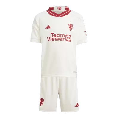 Kid's Manchester United Jersey Custom Third Away Soccer Soccer Kits 2023/24 - soccerdiveshop