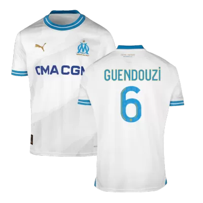 Marseille Jersey Custom GUENDOUZI #6 Soccer Jersey Home 2023/24 - soccerdiveshop