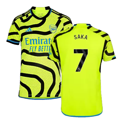 Authentic Arsenal Soccer Jersey SAKA #7 Away Shirt 2023/24 - soccerdiveshop