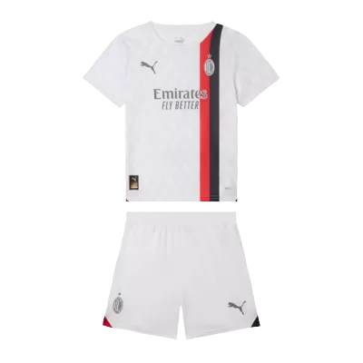 Kid's AC Milan Jersey Custom Away Soccer Soccer Kits 2023/24 - soccerdiveshop