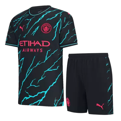 Men's Manchester City Jersey Custom Third Away Soccer Soccer Kits 2023/24 - soccerdiveshop