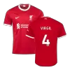 Liverpool Jersey Custom VIRGIL #4 Soccer Jersey Home 2023/24 - soccerdiveshop