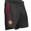 Manchester United Shorts Custom Home Soccer Shorts 2023/24 - soccerdiveshop