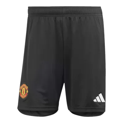 Manchester United Shorts Custom Home Soccer Shorts 2023/24 - soccerdiveshop