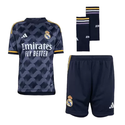 Kid's Real Madrid Whole Kits Custom Away Soccer Kit 2023/24 - soccerdiveshop