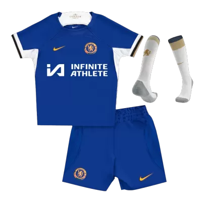 Kid's Chelsea Whole Kits Custom Home Soccer Kit 2023/24 - soccerdiveshop