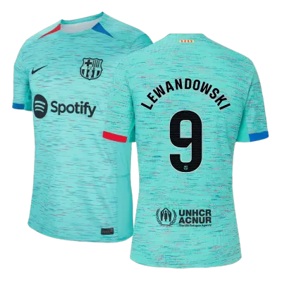 Barcelona Jersey Custom LEWANDOWSKI #9 Soccer Jersey Third Away 2023/24 - soccerdiveshop