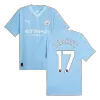 Authentic Manchester City Soccer Jersey DE BRUYNE #17 Home Shirt 2023/24 - soccerdiveshop