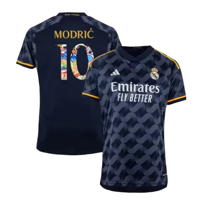 Sen2 Font Real Madrid Jersey MODRIĆ #10 Soccer Jersey Away 2023/24 - soccerdiveshop