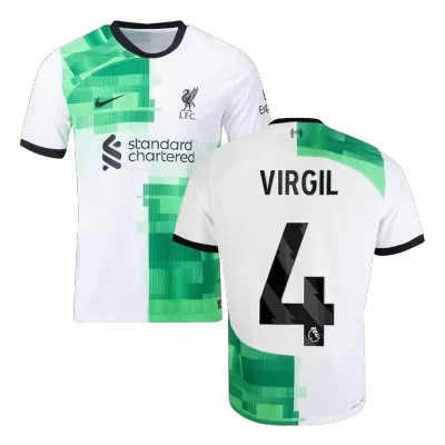 Authentic Liverpool Soccer Jersey VIRGIL #4 Away Shirt 2023/24 - soccerdiveshop