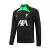 Liverpool 2 Piece Set Soccer Tracksuit 2023/24 Black - soccerdiveshop