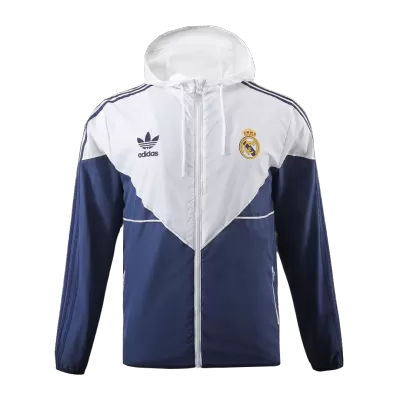 Real Madrid Windbreaker Hoodie Soccer Jacket 2023/24 - soccerdiveshop