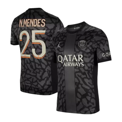 PSG Jersey N.MENDES #25 Soccer Jersey Third Away 2023/24 - soccerdiveshop