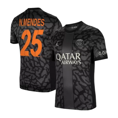 PSG Jersey N.MENDES #25 Soccer Jersey Third Away 2023/24 - soccerdiveshop